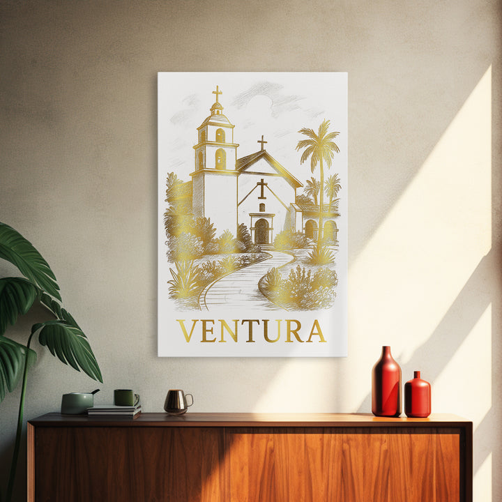 Ventura Travel Poster, Canvas Print, Minimalist Poster Art, Ventura Poster Print, Home Office Decor, Travel Poster Set, City Travel Prints