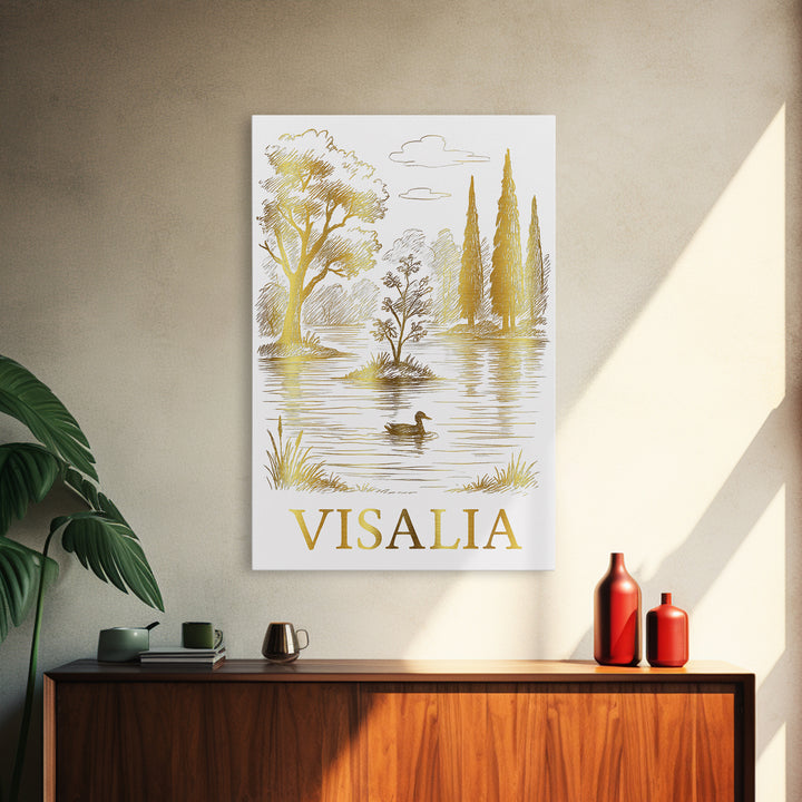 Visalia Travel Poster, Canvas Print, Minimalist Poster Art, Visalia Travel Art, Vintage Travel Art, Travel Poster Art, Fine Art Print