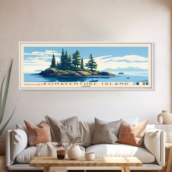 Bonaventure Island, Canada Panoramic Print, Vacation Gift, Canada Wall Art, Vacation Wall Art, Vacatation Memories, Beach Decor, Beach Or Lakehouse Art