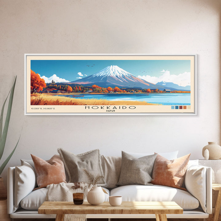 Hokkaido, Japan Panoramic Print, Vacation Gift, Japan Wall Art, Vacation Wall Art, Vacatation Memories, Beach Decor, Beach Or Lakehouse Art