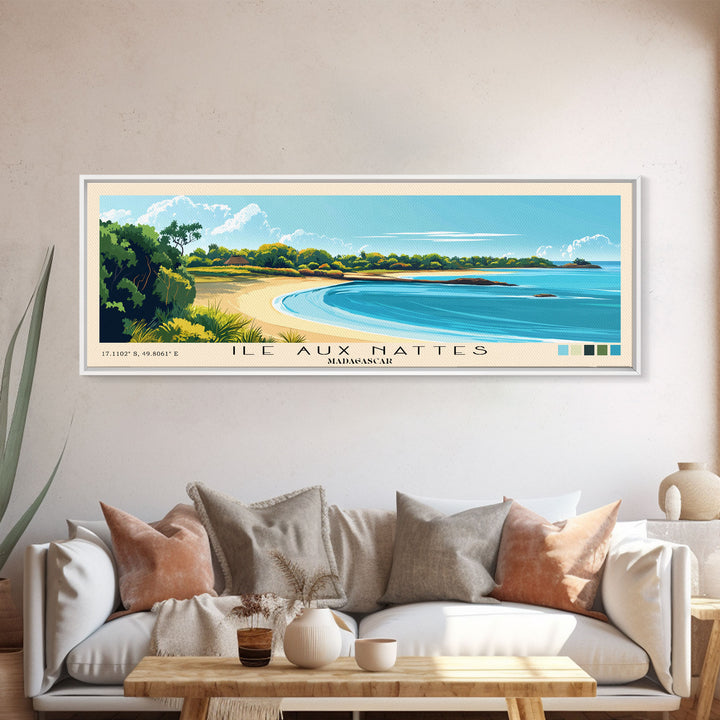 Ile Aux Nattes, Madagascar Panoramic Print, Vacation Gift, Madagascar Wall Art, Vacation Wall Art, Vacatation Memories, Beach Decor, Beach Or Lakehouse Art