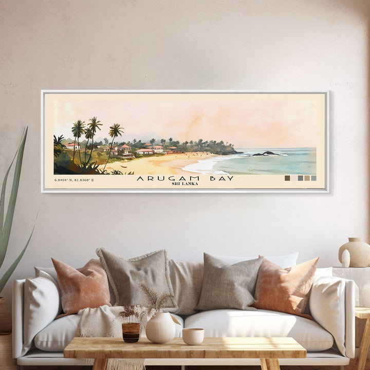 Arugam Bay, Sri Lanka Watercolor Print, Vacation Gift, Sri Lanka Wall Art, Vacation Wall Art, Vacatation Memories, Beach Decor, Beach Or Lakehouse Art
