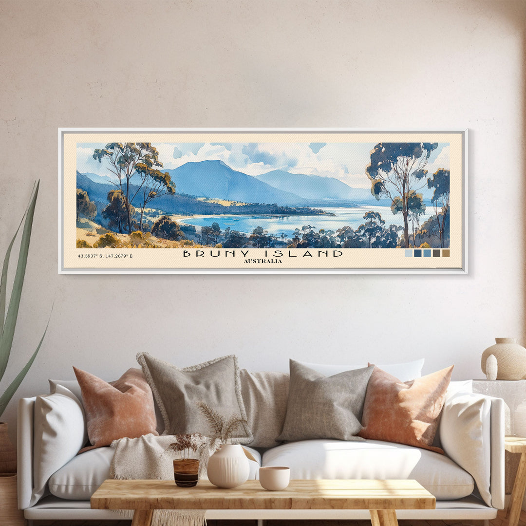 Bruny Island, Australia Watercolor Print, Vacation Gift, Australia Wall Art, Vacation Wall Art, Vacatation Memories, Beach Decor, Beach Or Lakehouse Art