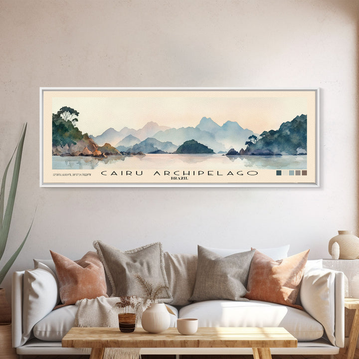 Cairu Archipelago, Brazil Watercolor Print, Vacation Gift, Brazil Wall Art, Vacation Wall Art, Vacatation Memories, Beach Decor, Beach Or Lakehouse Art