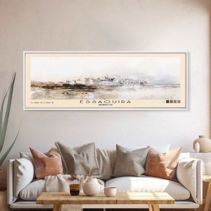 Essaouira, Morocco Watercolor Print, Vacation Gift, Morocco Wall Art, Beach Painting, Beach Decor, Beach Or Lakehouse Art