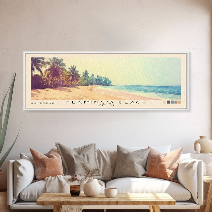 Flamingo Beach, Costa Rica Watercolor Print, Vacation Gift, Costa Rica Wall Art, Vacation Wall Art, Vacatation Memories, Beach Decor, Beach Or Lakehouse Art