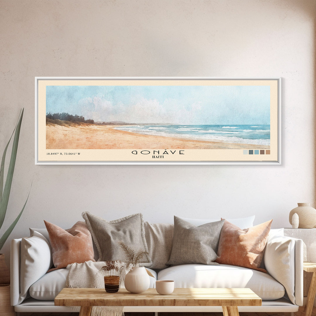 Gonâve, Haiti Watercolor Print, Vacation Gift, Haiti Wall Art, Vacation Wall Art, Vacatation Memories, Beach Decor, Beach Or Lakehouse Art