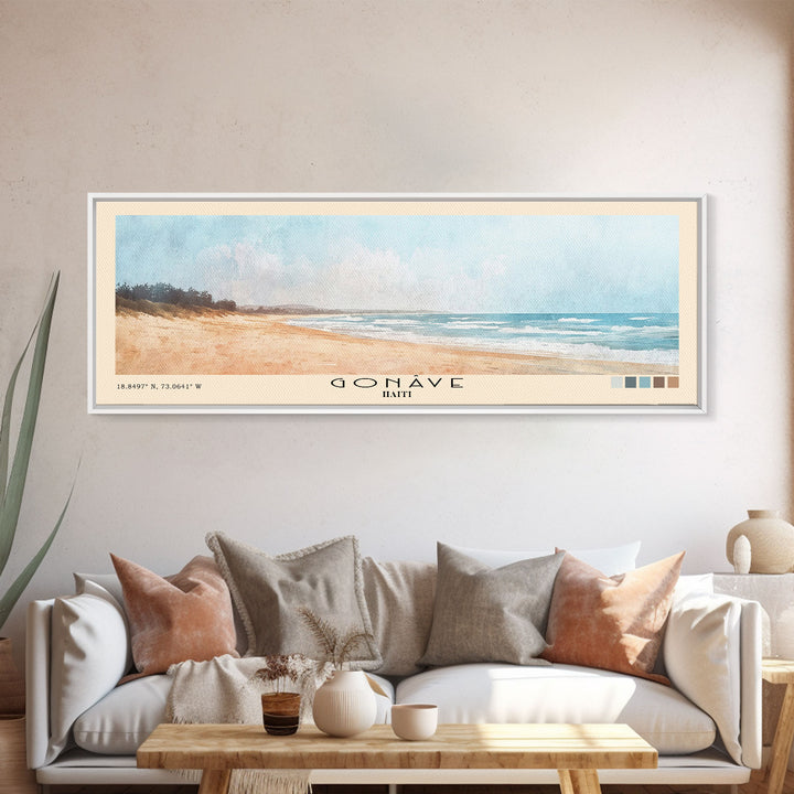 Gonâve, Haiti Watercolor Print, Vacation Gift, Haiti Wall Art, Vacation Wall Art, Vacatation Memories, Beach Decor, Beach Or Lakehouse Art