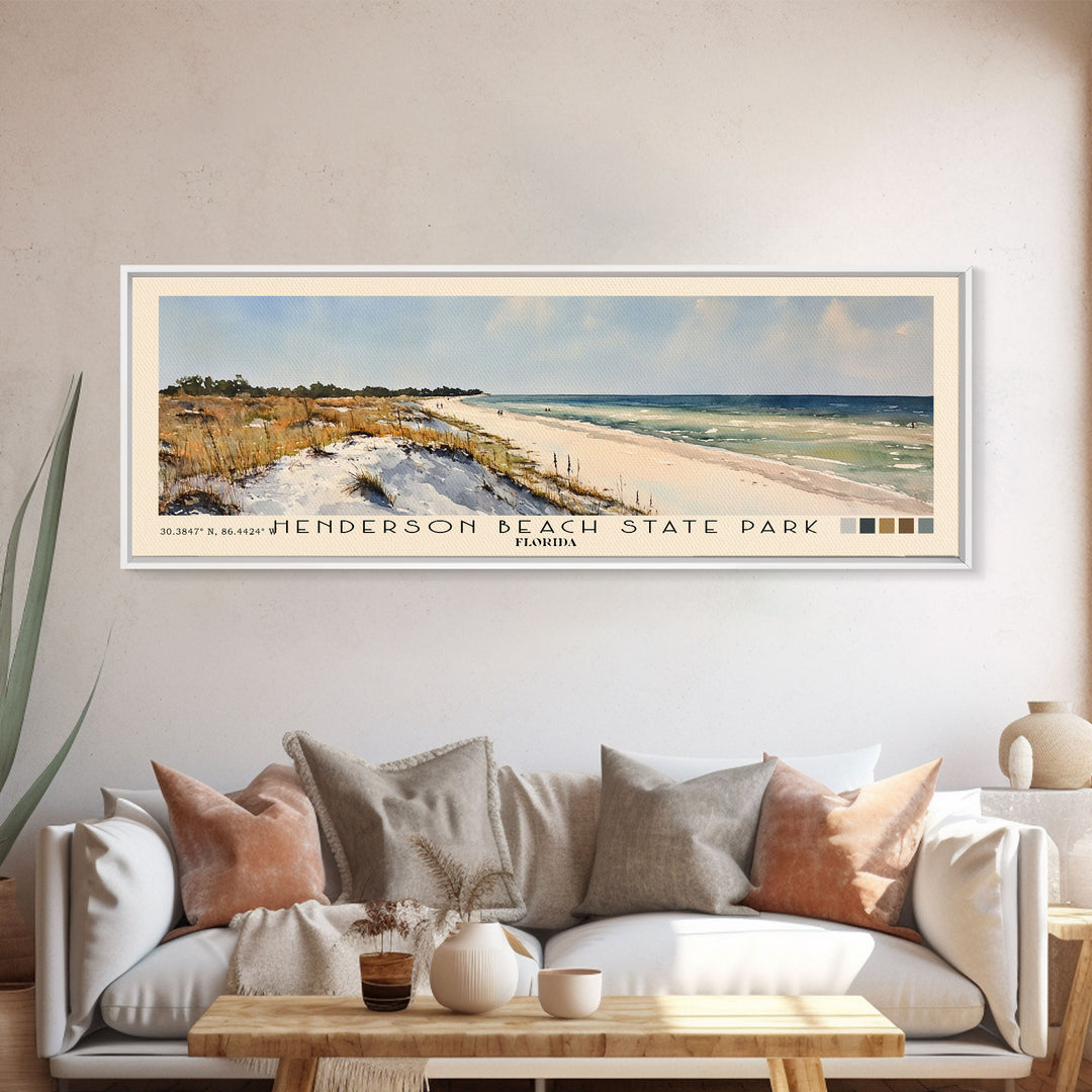 Henderson Beach State Park, Florida Watercolor Print, Vacation Gift, Florida Wall Art, Beach Painting, Beach Decor, Beach Or Lakehouse Art