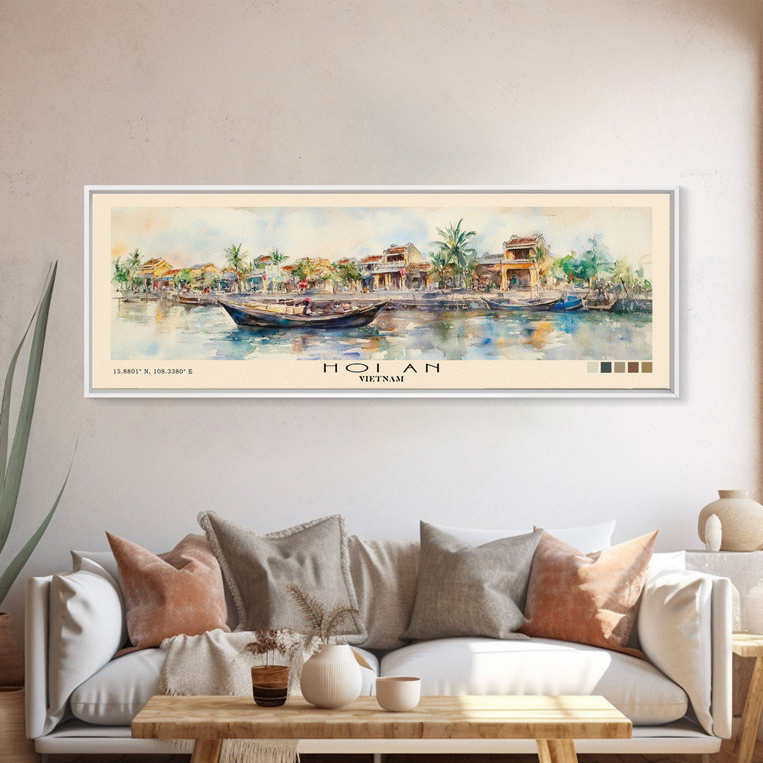 Hoi An, Vietnam Watercolor Print, Vacation Gift, Vietnam Wall Art, Vacation Wall Art, Vacatation Memories, Beach Decor, Beach Or Lakehouse Art