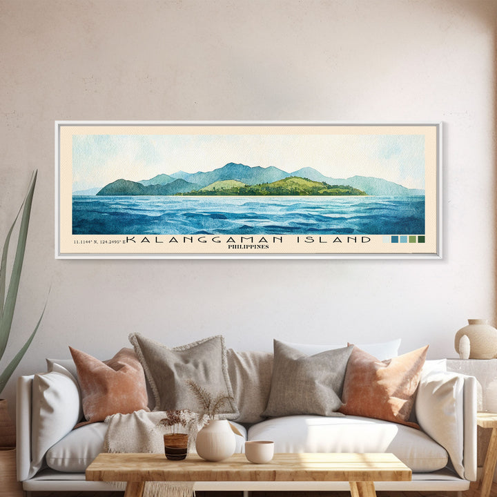 Kalanggaman Island, Philippines Watercolor Print, Vacation Gift, Philippines Wall Art, Vacation Wall Art, Vacatation Memories, Beach Decor, Beach Or Lakehouse Art