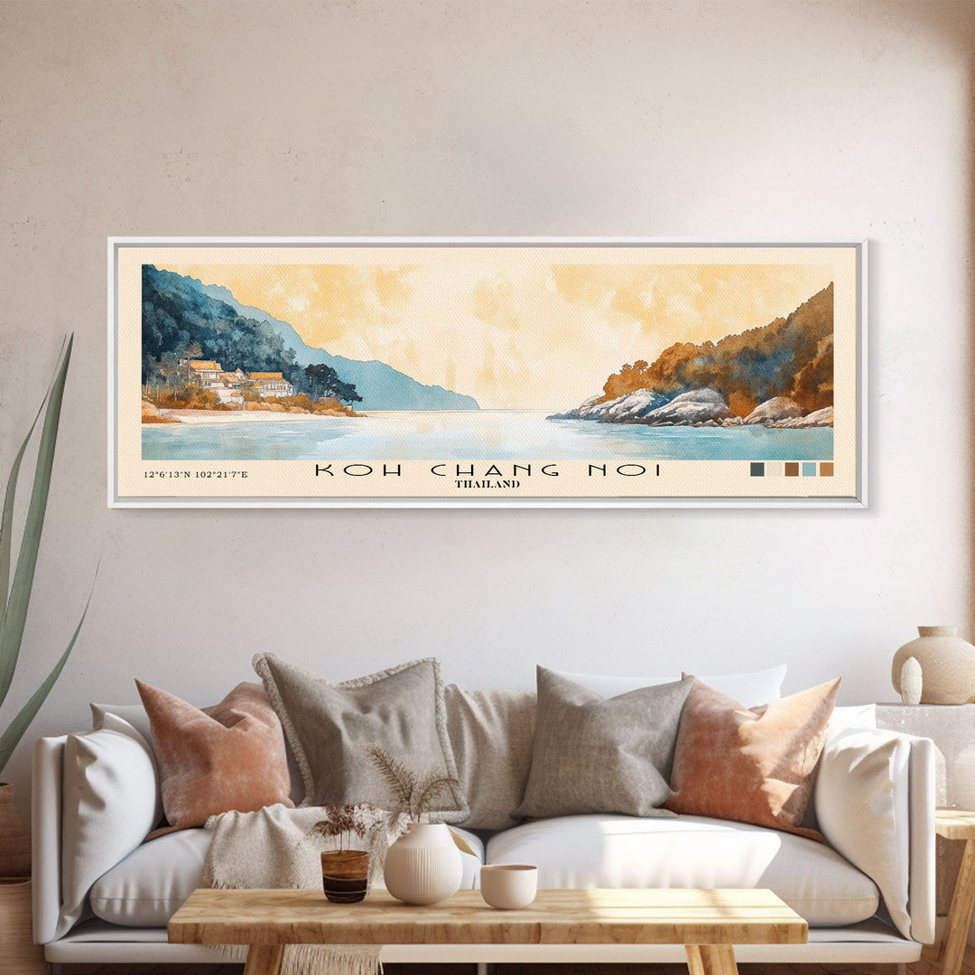 Koh Chang Noi, Thailand Watercolor Print, Vacation Gift, Thailand Wall Art, Beach Painting, Beach Decor, Beach Or Lakehouse Art