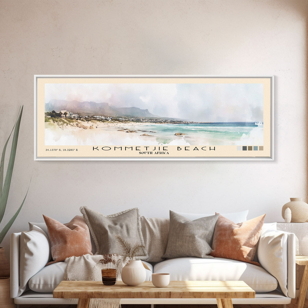 Kommetjie Beach, South Africa Watercolor Print, Vacation Gift, South Africa Wall Art, Vacation Wall Art, Vacatation Memories, Beach Decor, Beach Or Lakehouse Art