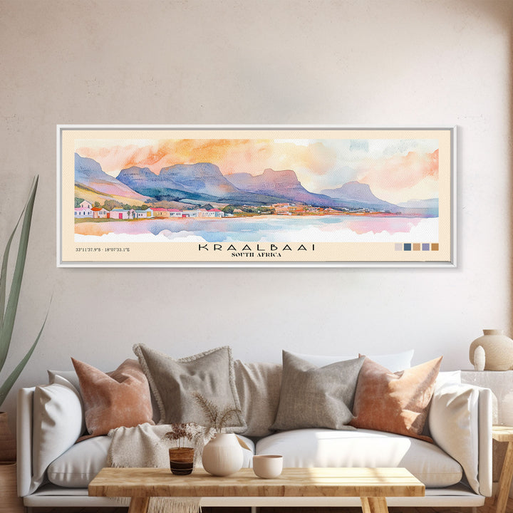 Kraalbaai, South Africa Watercolor Print, Vacation Gift, South Africa Wall Art, Vacation Wall Art, Vacatation Memories, Beach Decor, Beach Or Lakehouse Art