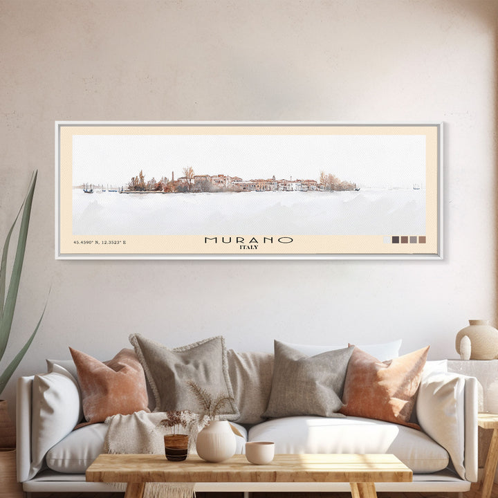 Murano, Italy Watercolor Print, Vacation Gift, Italy Wall Art, Vacation Wall Art, Vacatation Memories, Beach Decor, Beach Or Lakehouse Art