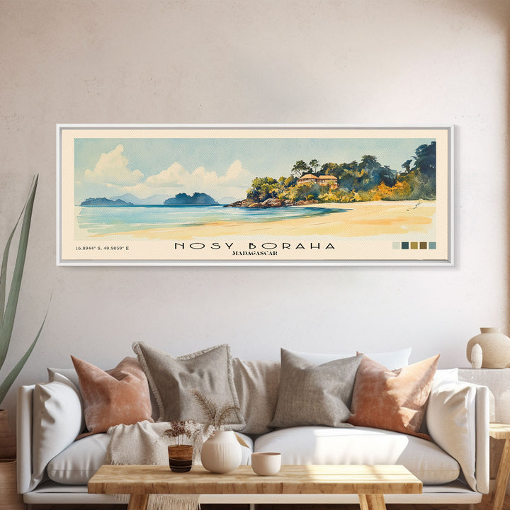 Nosy Boraha, Madagascar Watercolor Print, Vacation Gift, Madagascar Wall Art, Vacation Wall Art, Vacatation Memories, Beach Decor, Beach Or Lakehouse Art