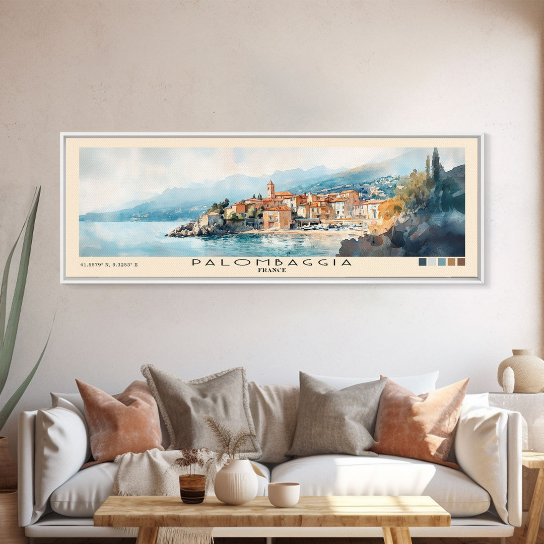 Palombaggia, France Watercolor Print, Vacation Gift, France Wall Art, Beach Painting, Beach Decor, Beach Or Lakehouse Art