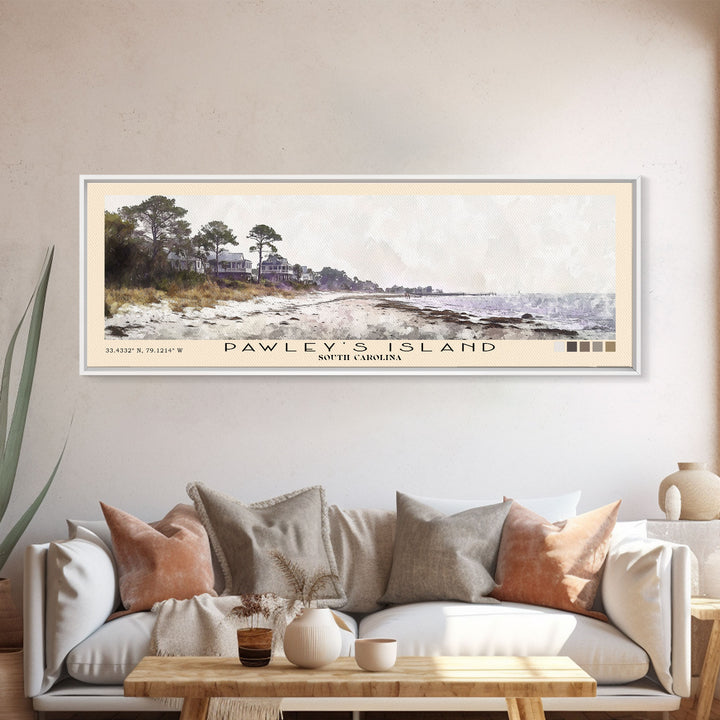 Pawley's Island, South Carolina Watercolor Print, Vacation Gift, South Carolina Wall Art, Beach Painting, Beach Decor, Beach Or Lakehouse Art
