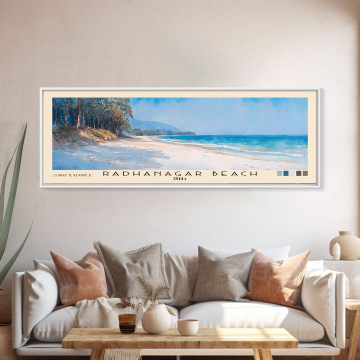 Radhanagar Beach, India Watercolor Print, Vacation Gift, India Wall Art, Beach Painting, Beach Decor, Beach Or Lakehouse Art