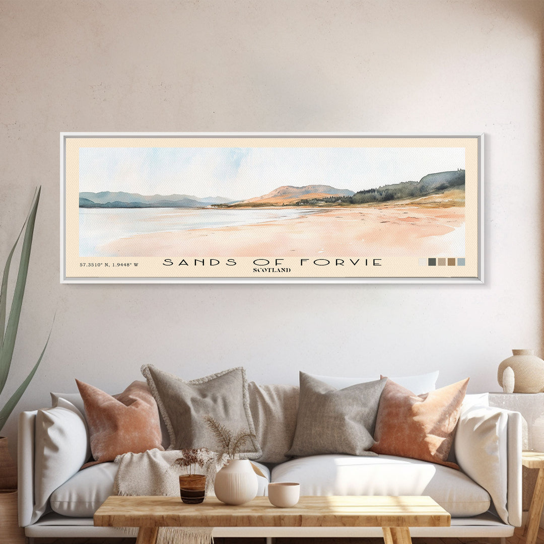 Sands of Forvie, Scotland Watercolor Print, Vacation Gift, Scotland Wall Art, Beach Painting, Beach Decor, Beach Or Lakehouse Art