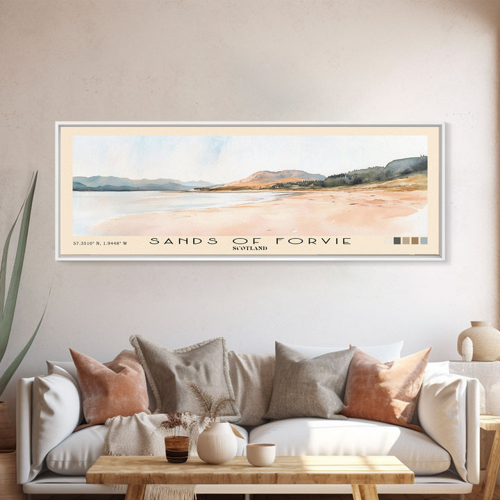 Sands of Forvie, Scotland Watercolor Print, Vacation Gift, Scotland Wall Art, Beach Painting, Beach Decor, Beach Or Lakehouse Art