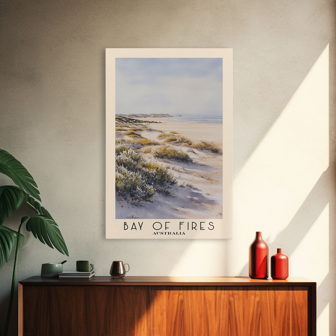Bay of Fires, Australia Watercolor Print, Vacation Gift, Australia Wall Art, Vacation Wall Art, Vacatation Memories, Beach Decor, Beach Or Lakehouse Art