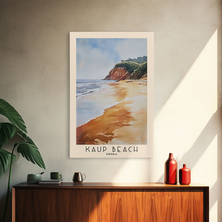 Kaup Beach, India Watercolor Print, Vacation Gift, India Wall Art, Beach Painting, Beach Decor, Beach Or Lakehouse Art