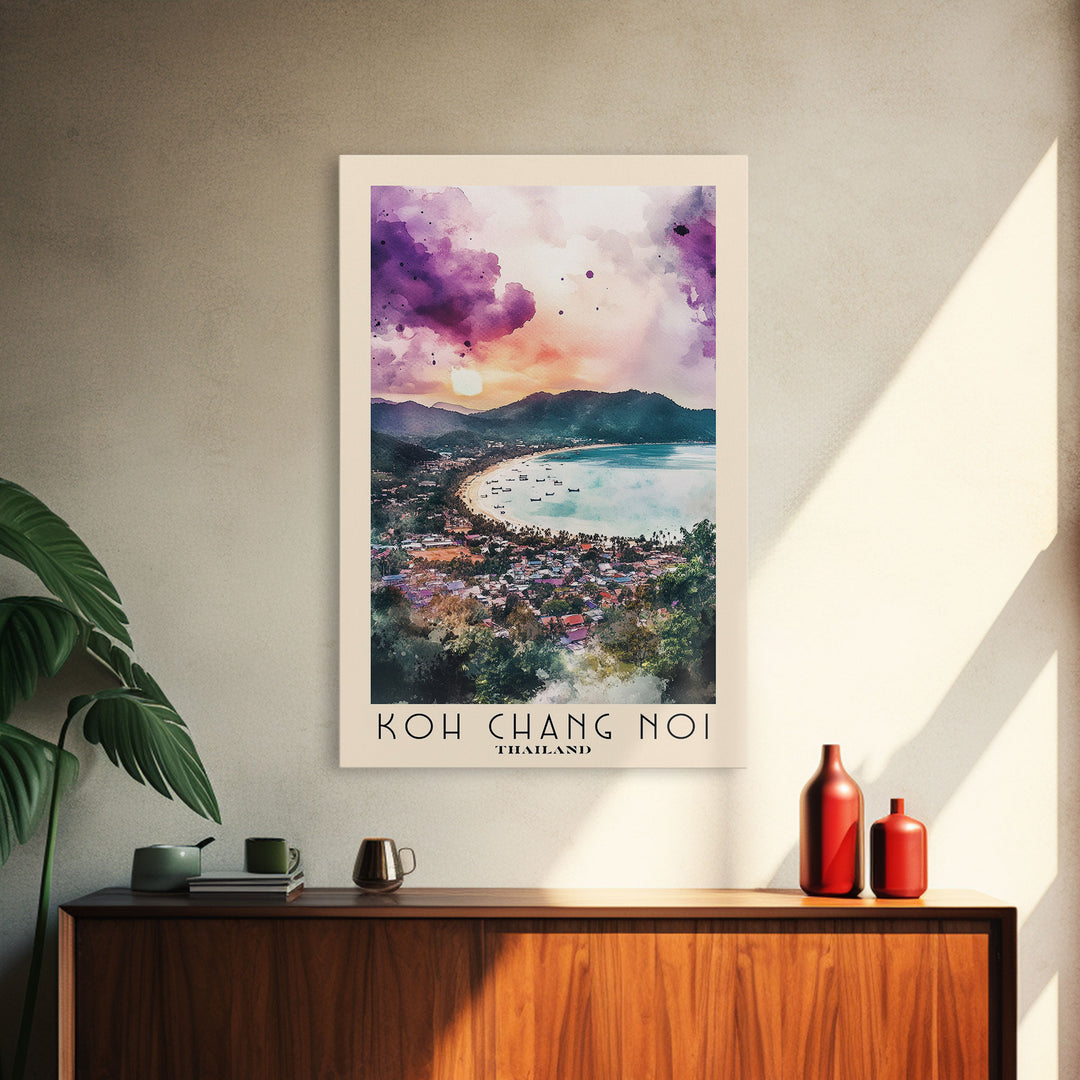 Koh Chang Noi, Thailand Watercolor Print, Vacation Gift, Thailand Wall Art, Beach Painting, Beach Decor, Beach Or Lakehouse Art