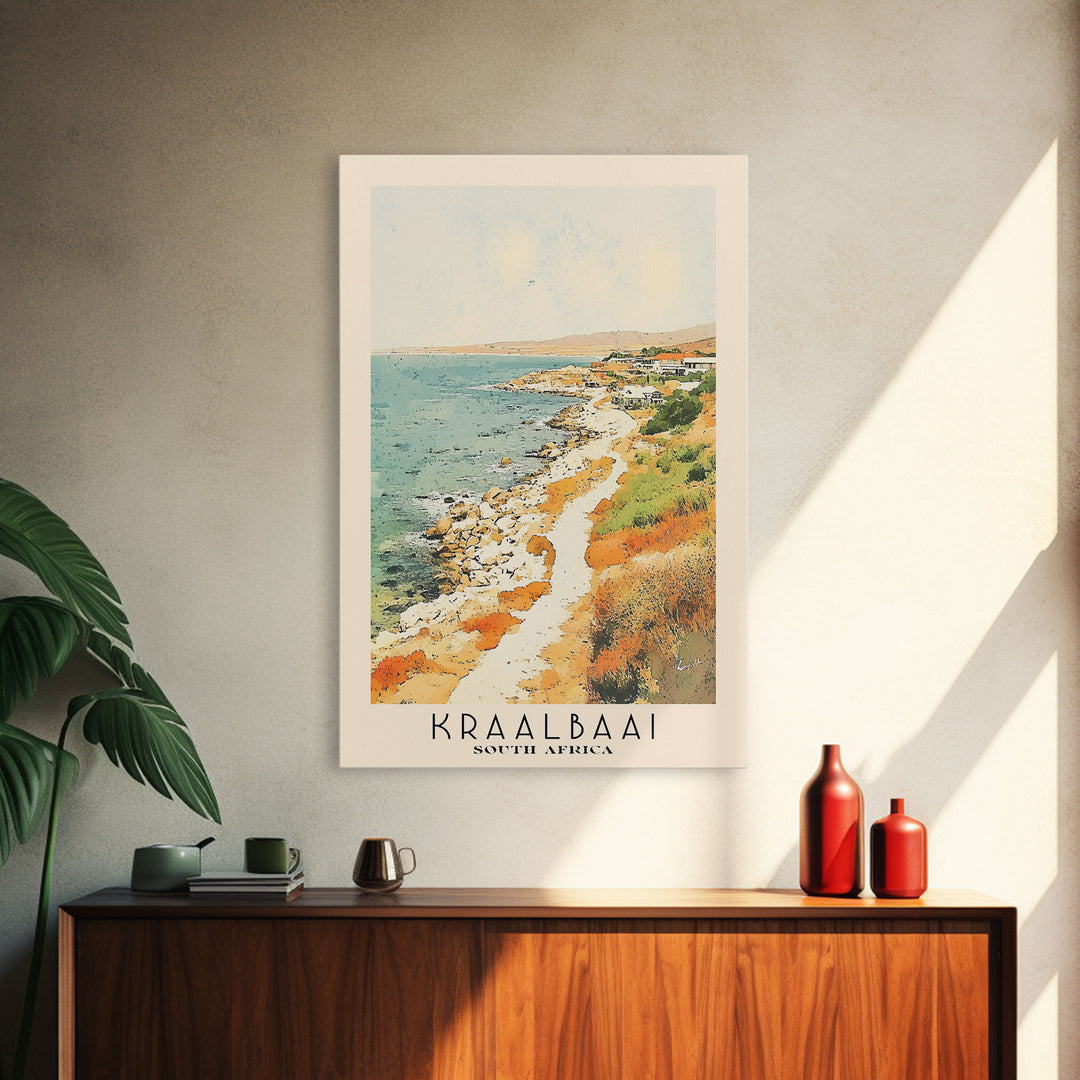 Kraalbaai, South Africa Watercolor Print, Vacation Gift, South Africa Wall Art, Vacation Wall Art, Vacatation Memories, Beach Decor, Beach Or Lakehouse Art