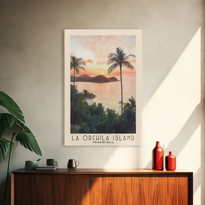La Orchila Island, Venezuela Watercolor Beach Print, Vacation Gift, Venezuela Wall Art, Beach Painting, Beach Decor, Beach Painting