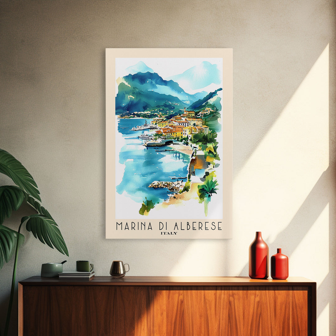 Marina di Alberese, Italy Watercolor Beach Print, Vacation Gift, Italy Wall Art, Beach Painting, Beach Decor, Beach Painting