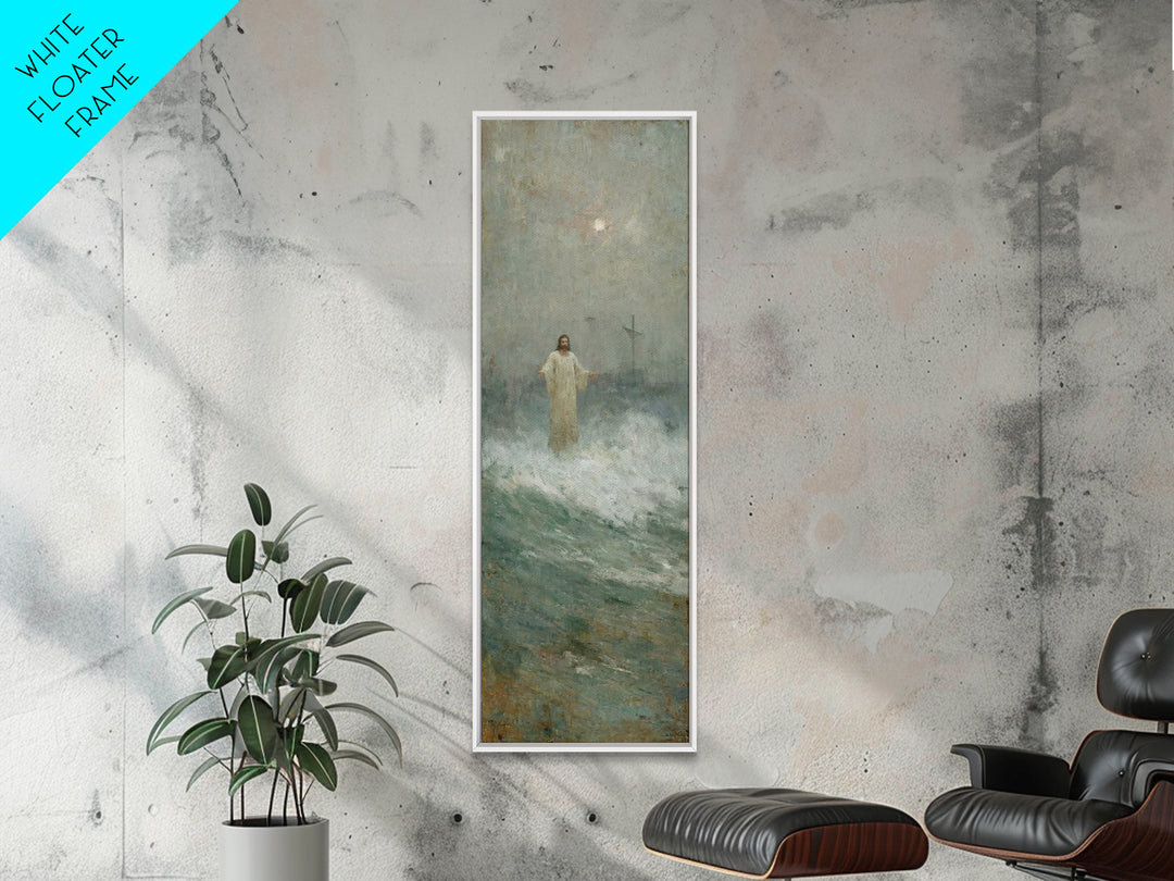 Children Of Grace, Framed Canvas Print, Tall Skinny Art Print, Christian Art Canvas, Christian Wall Art, Jesus Painting