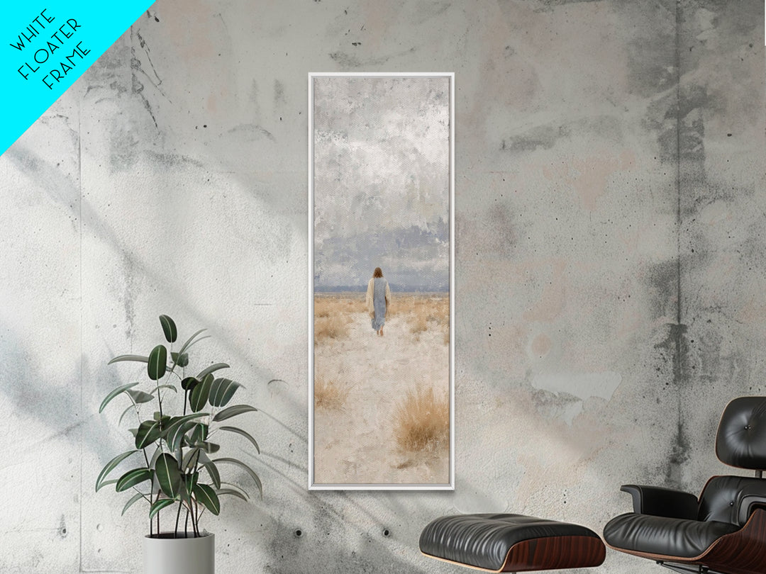 Journey Of Peace | Framed Canvas Print | Skinny Art | Christian Art Canvas | Jesus Painting | Christian Wall Art | Christian Gift Ideas