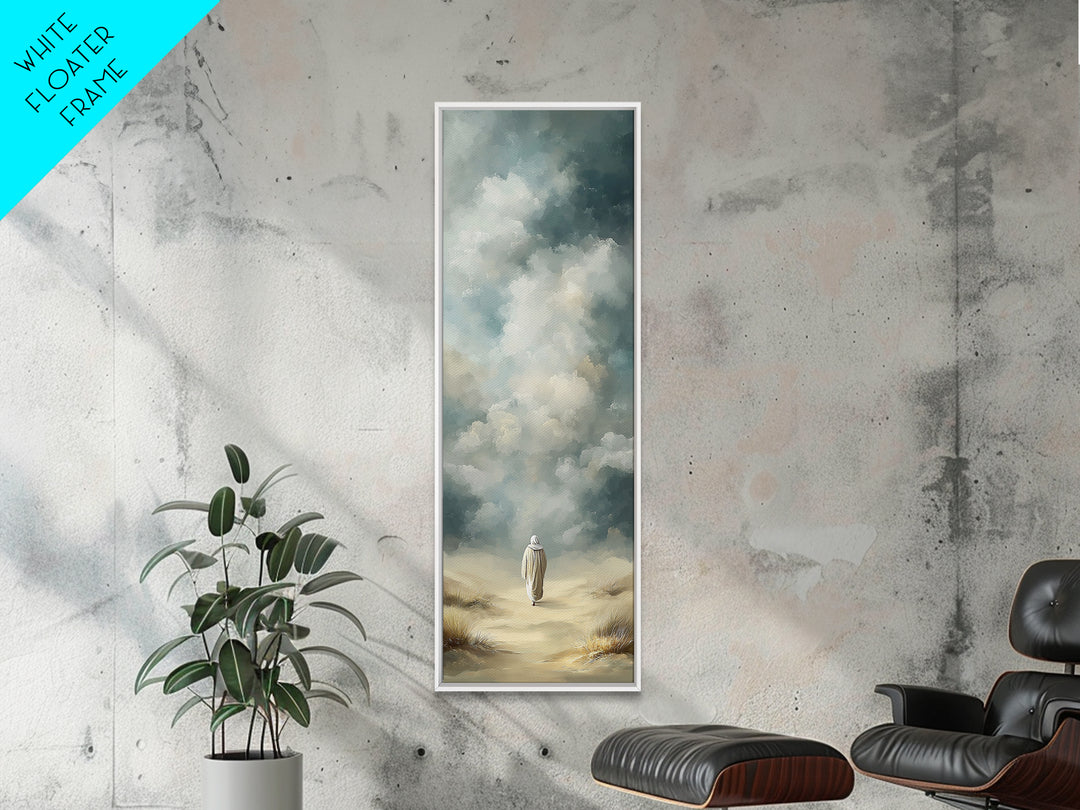 Cloudway Faith – Framed Canvas Print – Narrow Art – Christian Art Canvas – Jesus Painting – Christian Wall Art – Christian Art