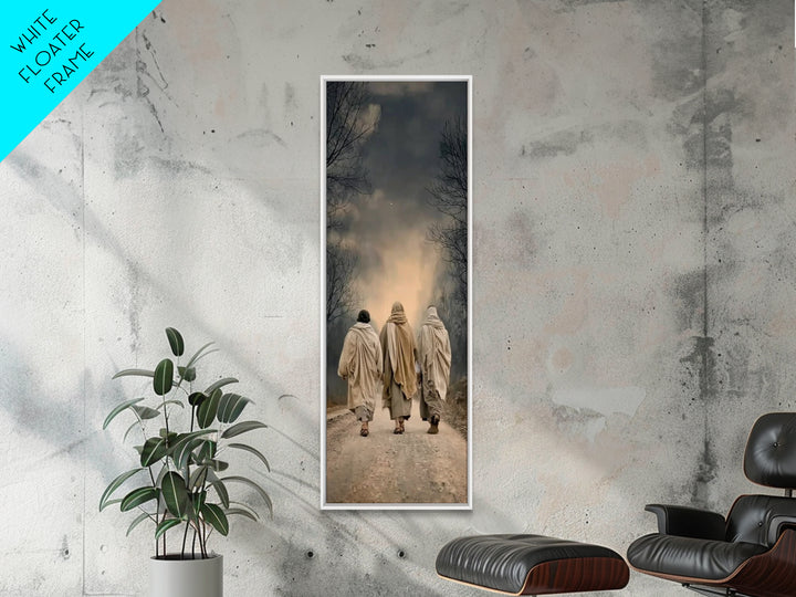 Pilgrims Of Grace – Framed Canvas Print – Tall Skinny Art Print – Christian Wall Art – Christian Art Canvas – Jesus Painting – Christian De