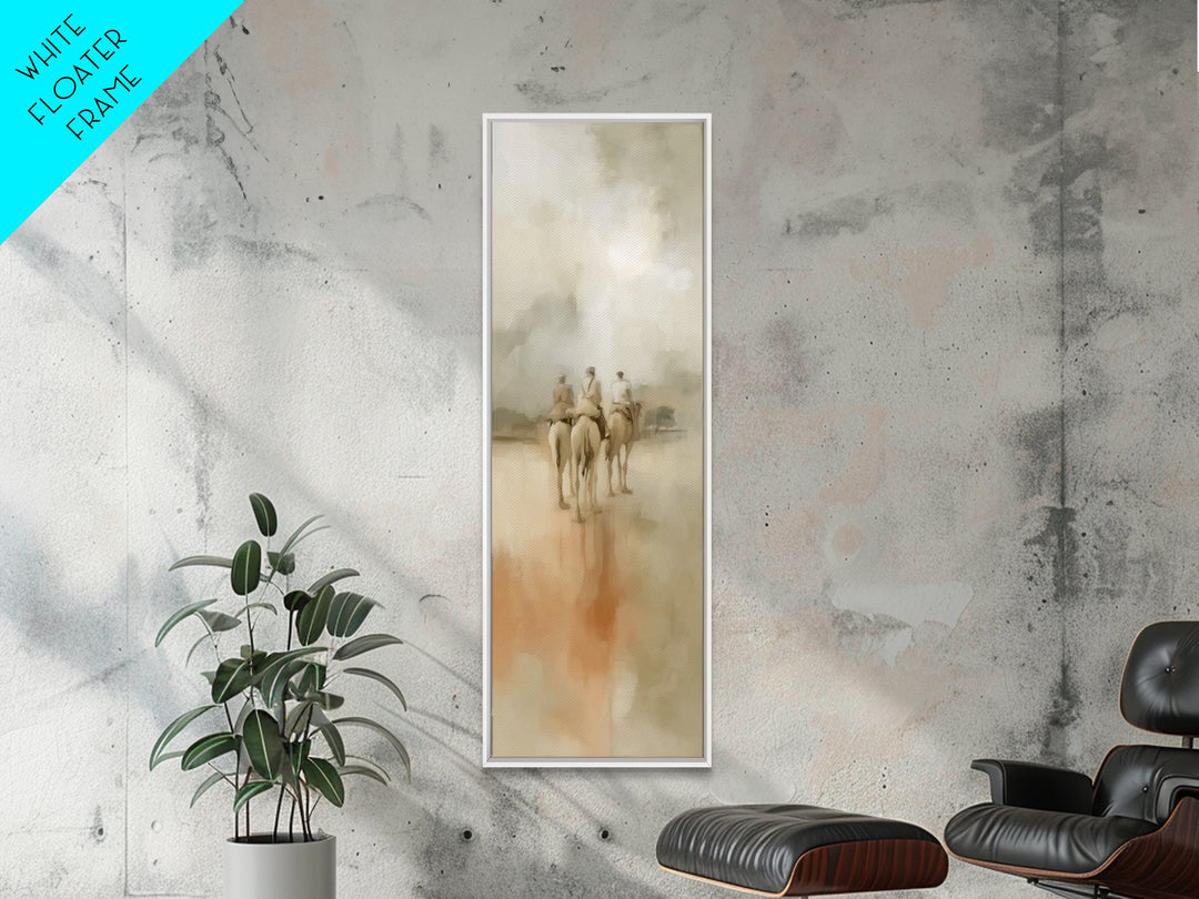 Journey Of Kings | Framed Canvas Print | Christian Art Canvas | Narrow Art | Christian Christmas Art | Vintage Christian Art | Christmas Wa