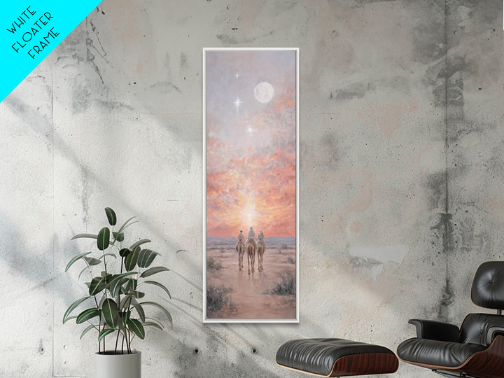 Celestial Journey – Framed Canvas Print – Christian Art Canvas – Skinny Art – Christian Christmas Art – Christian Wall Art – Modern Christi