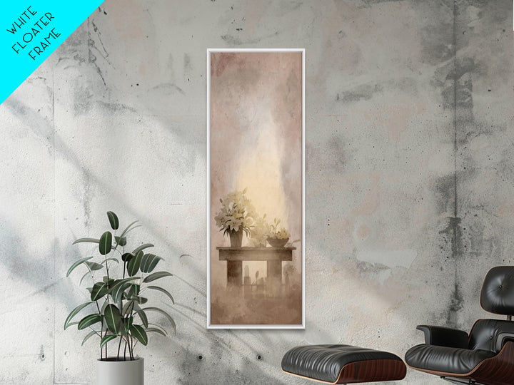 Morning Sanctuary - Framed Canvas Print - Skinny Art - Christian Art Canvas - Christian Wall Art - Christian Art - Christian Christmas Art