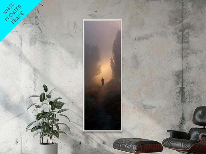 Desert Star Journey, Framed Canvas Print, Christian Christmas Art, Jesus Painting, Christian Wall Art, Tall Skinny Art Print, Christian Art