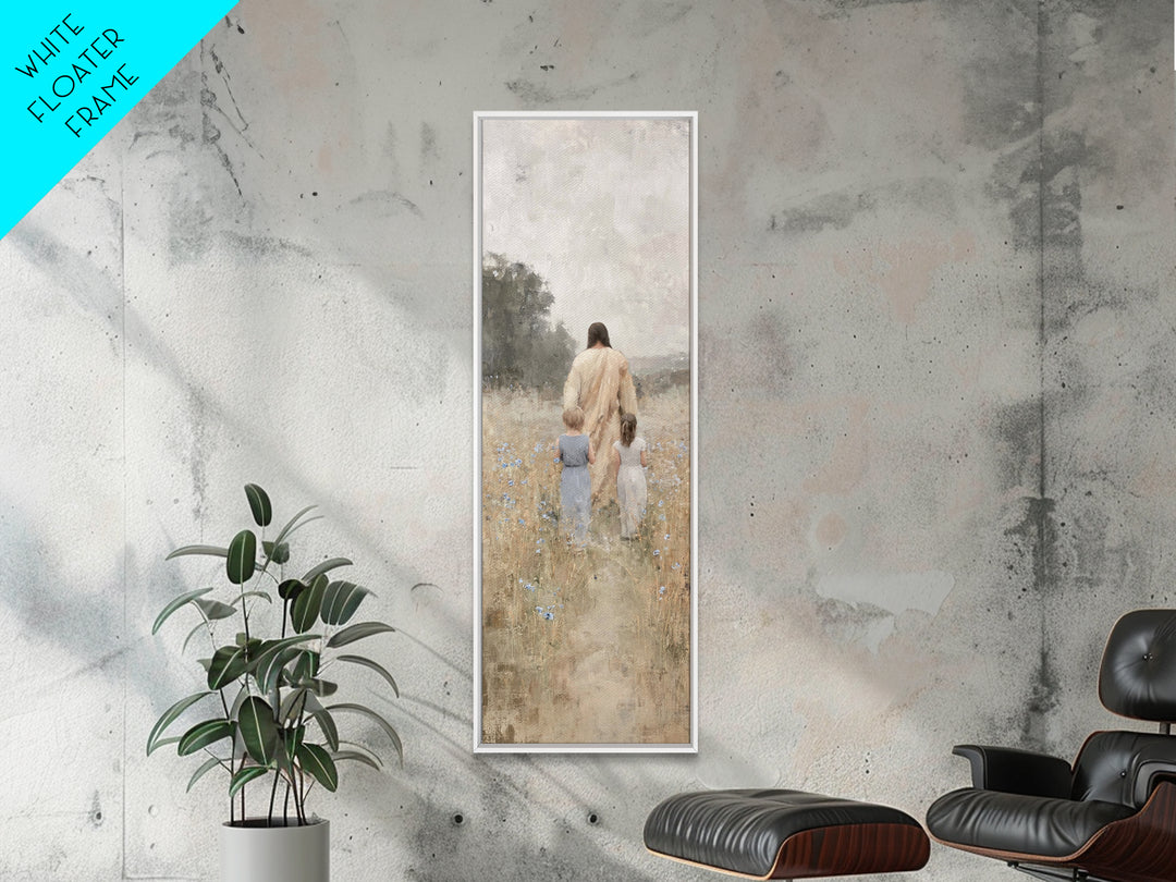Fields of Mercy – Framed Canvas Print, Tall Skinny Art Print, Christian Art, Christian Wall Art, Jesus Painting, Christian Art Canvas
