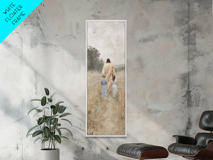 Fields of Mercy – Framed Canvas Print, Tall Skinny Art Print, Christian Art, Christian Wall Art, Jesus Painting, Christian Art Canvas