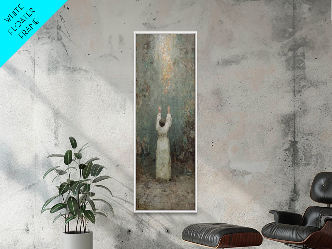 Rise To Glory – Framed Canvas Print – Narrow Art – Christian Art Canvas – Christian Wall Art – Modern Christian Art – Christian Christmas A