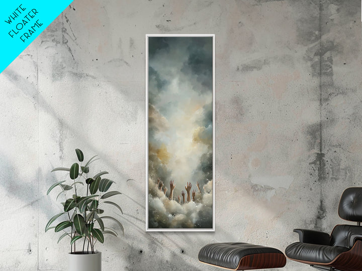 Light Of Redemption – Framed Canvas Print – Tall Skinny Art Print – Christian Art – Christian Painting – Christian Art Canvas – Christmas A
