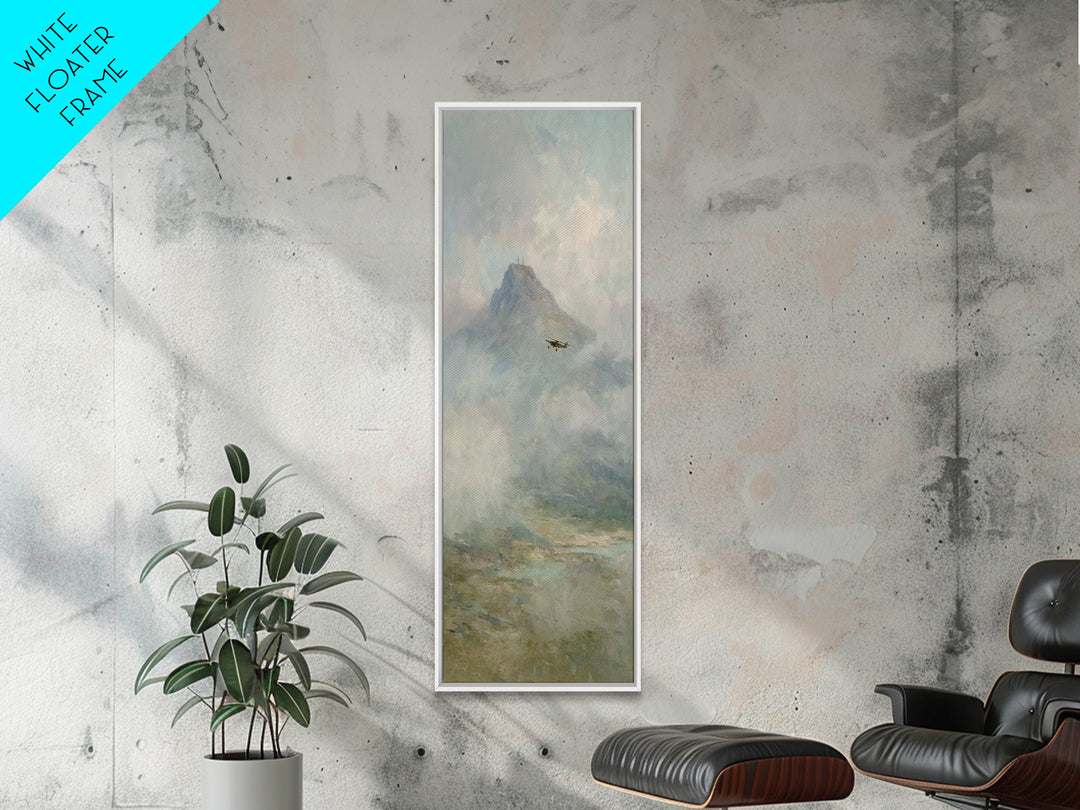 Mountain Of Grace – Framed Canvas Print – Narrow Art – Christian Painting – Christian Art Canvas – Christian Wall Art – Christian Christmas
