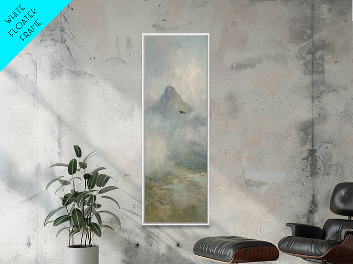 Mountain Of Grace – Framed Canvas Print – Narrow Art – Christian Painting – Christian Art Canvas – Christian Wall Art – Christian Christmas