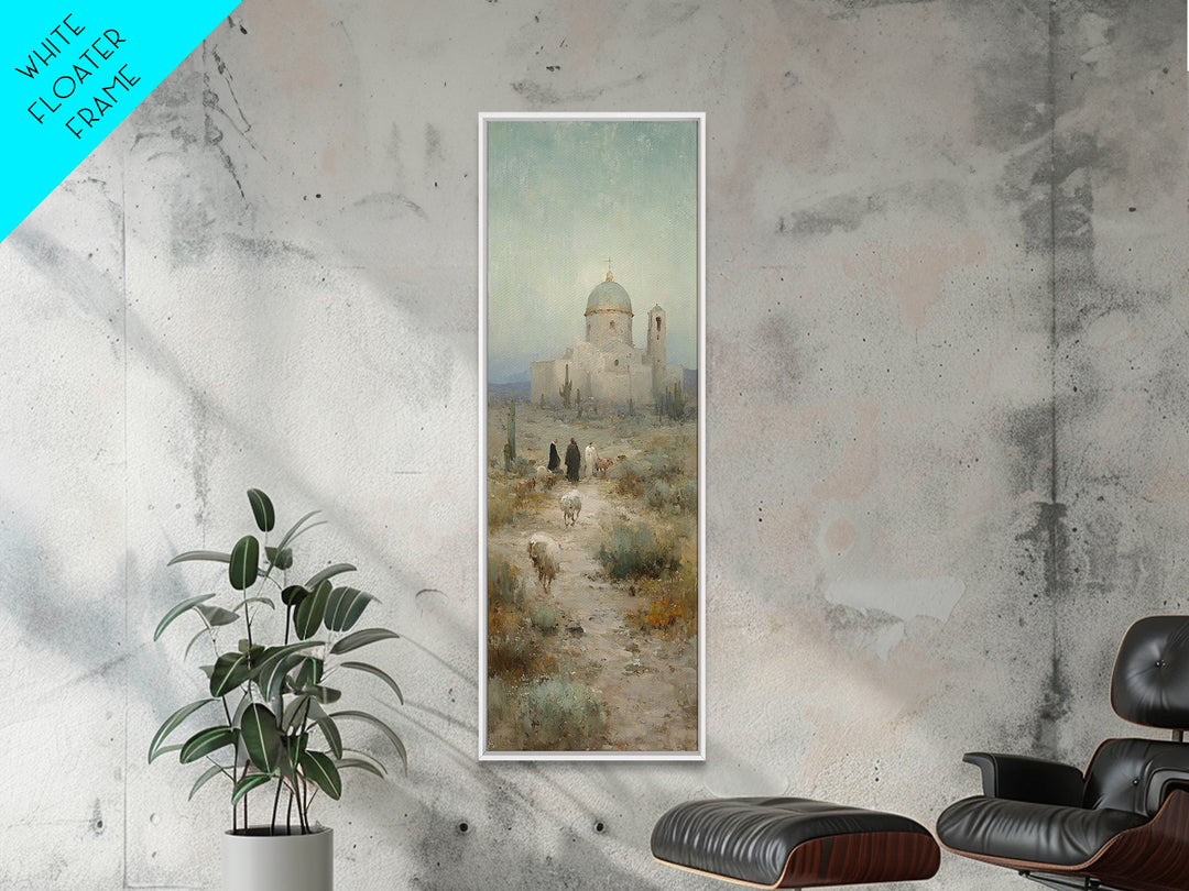 Shepherds’ Journey – Framed Canvas Print – Skinny Art – Christian Art – Christian Wall Art – Christian Art Canvas – Christian Painting