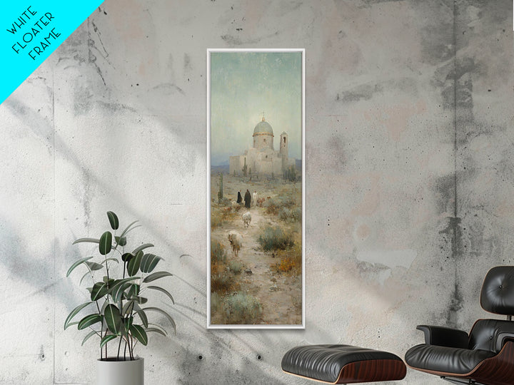 Shepherds’ Journey – Framed Canvas Print – Skinny Art – Christian Art – Christian Wall Art – Christian Art Canvas – Christian Painting