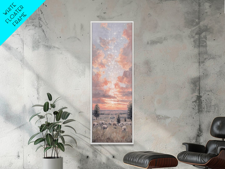 Morning Of Mercy - Framed Canvas Print - Christian Art Canvas - Tall Narrow Wall Art - Christian Wall Art - Jesus Painting - Christian Chri