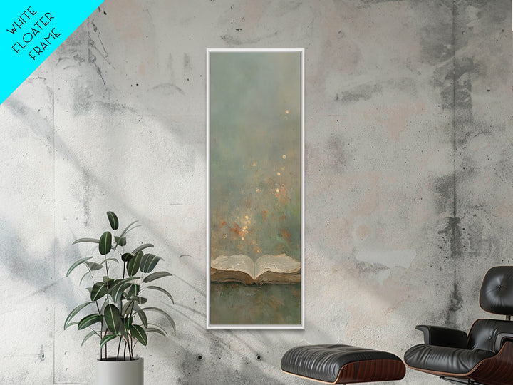 Living Word Glow – Framed Canvas Print – Skinny Art – Christian Art Canvas – Christian Wall Art – Christian Art – Christian Gift Ideas