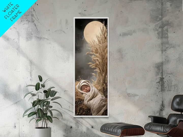 Radiant Holy Child, Framed Canvas Print, Christian Wall Art, Christian Art Canvas, Jesus Painting, Tall Narrow Wall Art